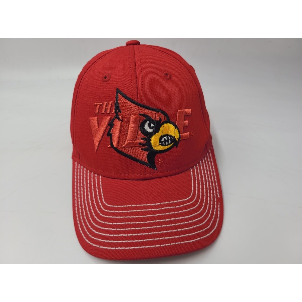 University of Louisville Cardinals The Ville Adidas Flex Fitted S-M Hat Cap NCAA
